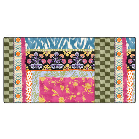 LouBruzzoni Boho Colorful Patch Desk Mat