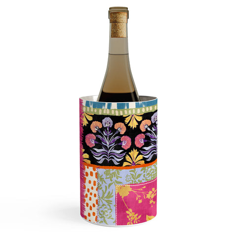 LouBruzzoni Boho Colorful Patch Wine Chiller