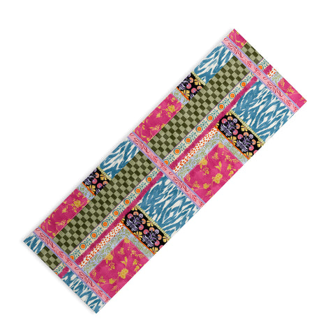 LouBruzzoni Boho Colorful Patch Yoga Mat