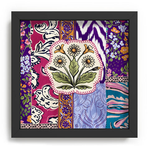 LouBruzzoni Boho Floral Patch Recessed Framing Square