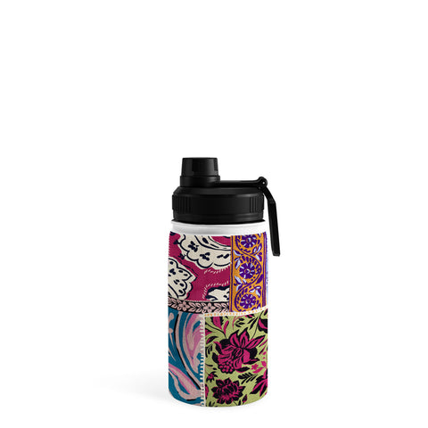 LouBruzzoni Boho Floral Patch Water Bottle