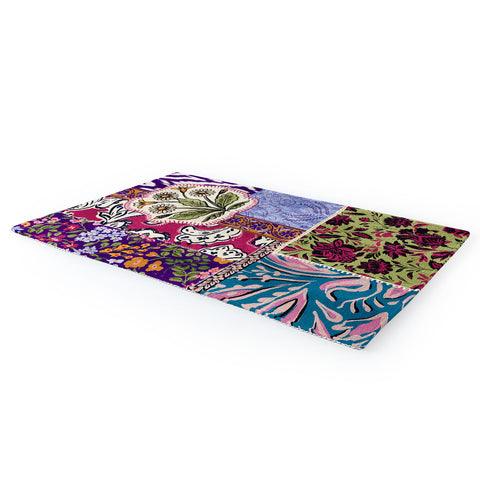 LouBruzzoni Boho Floral Patch Area Rug