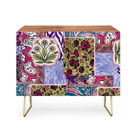 LouBruzzoni Boho Floral Patch Credenza