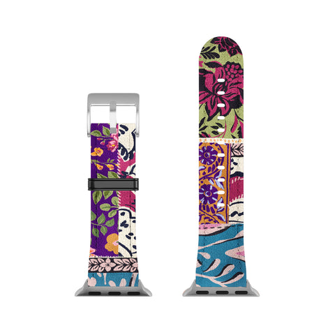 LouBruzzoni Boho Floral Patch Apple Watch Band