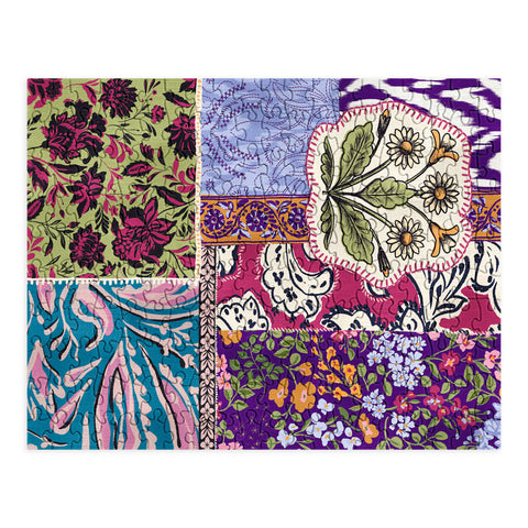 LouBruzzoni Boho Floral Patch Puzzle