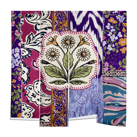 LouBruzzoni Boho Floral Patch Wall Mural