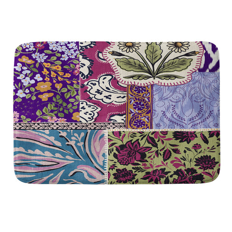 LouBruzzoni Boho Patch Memory Foam Bath Mat