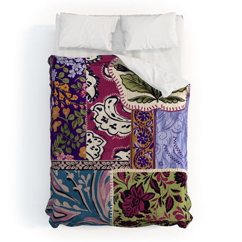 LouBruzzoni Boho Patch Comforter
