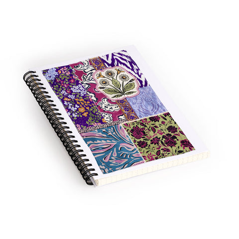 LouBruzzoni Boho Patch Spiral Notebook