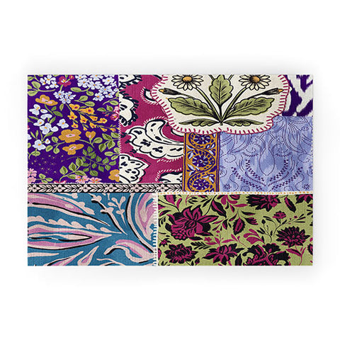 LouBruzzoni Boho Patch Welcome Mat