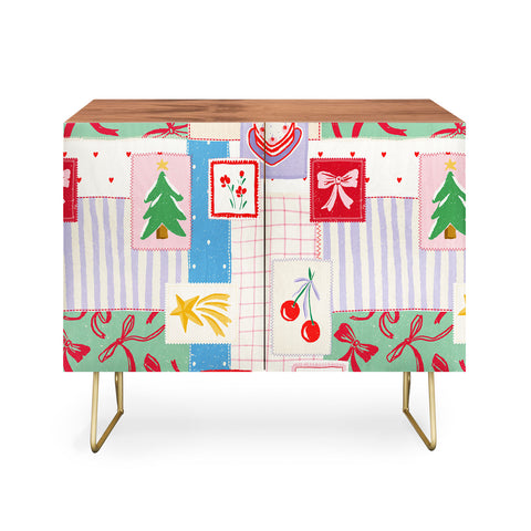 LouBruzzoni Christmas retro patch Credenza