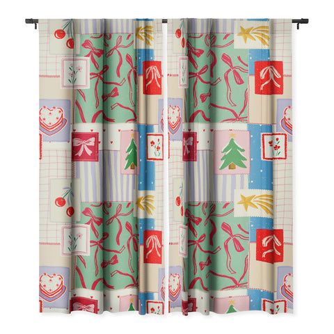 LouBruzzoni Christmas retro patch Blackout Non Repeat