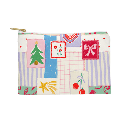 LouBruzzoni Christmas retro patch Pouch