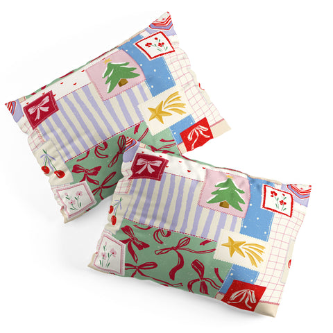 LouBruzzoni Christmas retro patch Pillow Shams