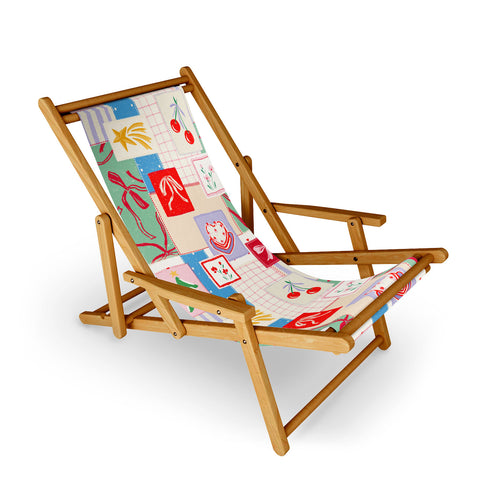 LouBruzzoni Christmas retro patch Sling Chair