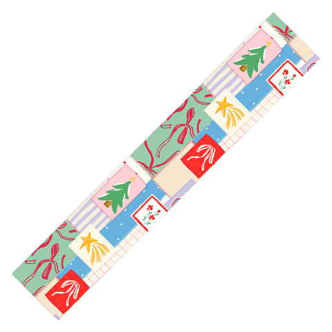 LouBruzzoni Christmas retro patch Table Runner