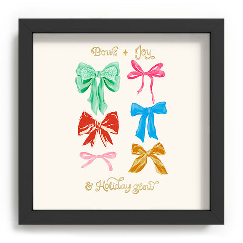 LouBruzzoni Chritsmas colorful bows Recessed Framing Square