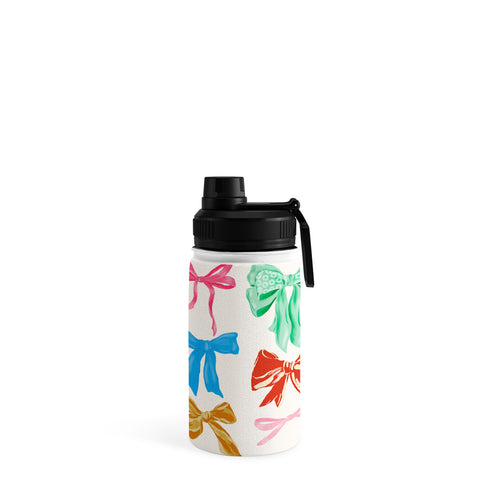 LouBruzzoni Chritsmas colorful bows Water Bottle