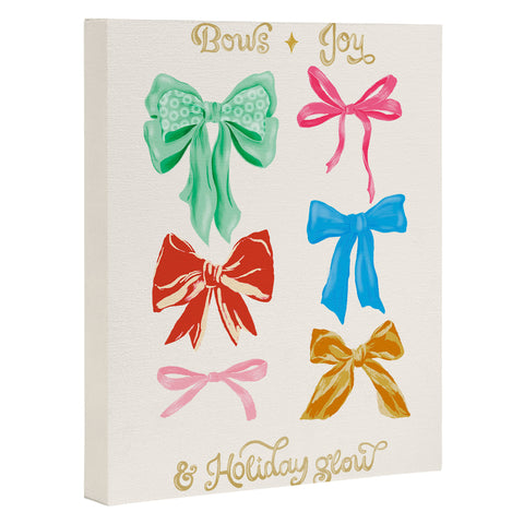 LouBruzzoni Chritsmas colorful bows Art Canvas