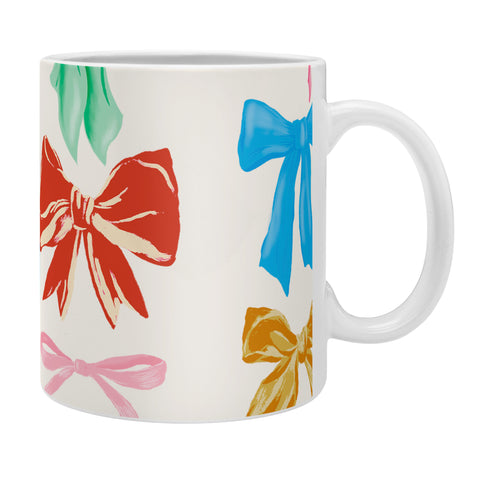 LouBruzzoni Chritsmas colorful bows Coffee Mug