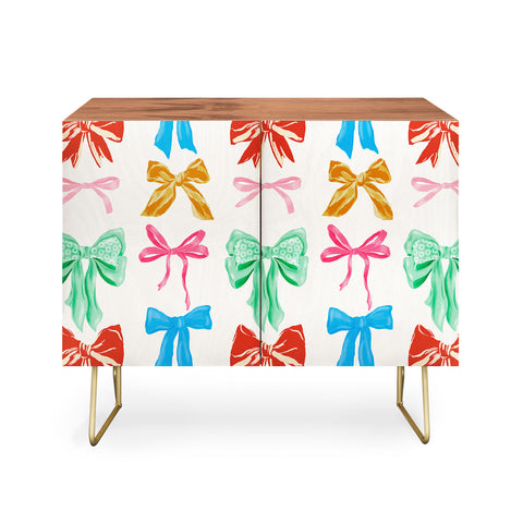 LouBruzzoni Chritsmas colorful bows Credenza