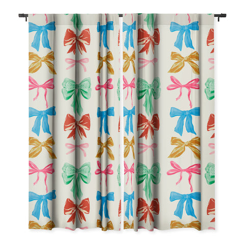 LouBruzzoni Chritsmas colorful bows Blackout Non Repeat