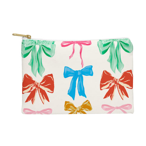 LouBruzzoni Chritsmas colorful bows Pouch