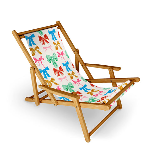 LouBruzzoni Chritsmas colorful bows Sling Chair