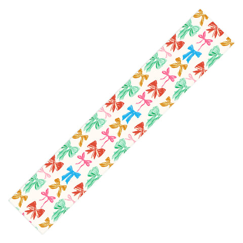 LouBruzzoni Chritsmas colorful bows Table Runner