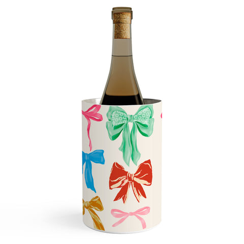 LouBruzzoni Chritsmas colorful bows Wine Chiller