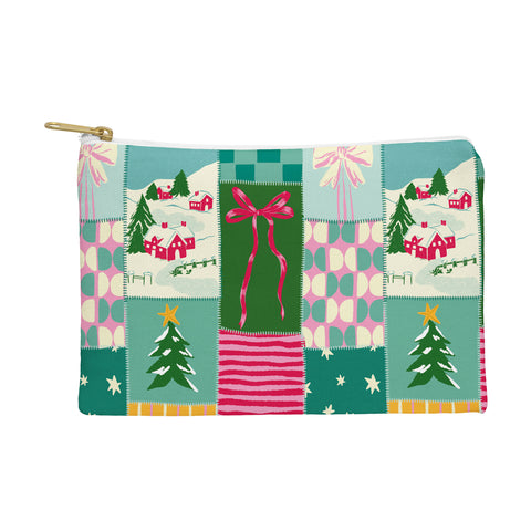 LouBruzzoni Cozy Christmas Patchwork Pouch
