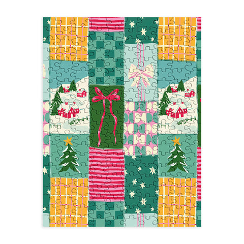 LouBruzzoni Cozy Christmas Patchwork Puzzle