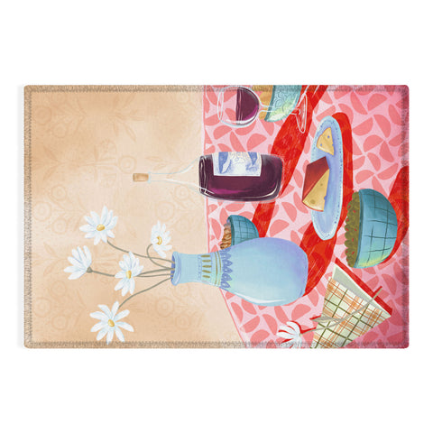 LouBruzzoni Dinner Still Life Outdoor Rug