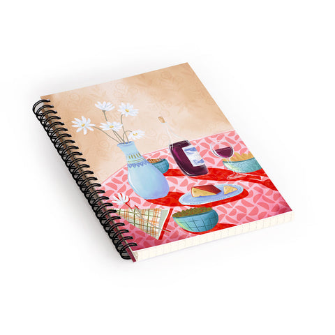 LouBruzzoni Dinner Still Life Spiral Notebook