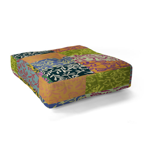 LouBruzzoni Full color patch Floor Pillow Square