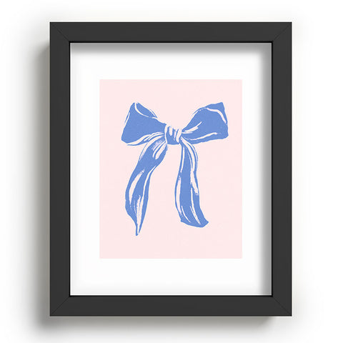 LouBruzzoni Light blue bow Recessed Framing Rectangle