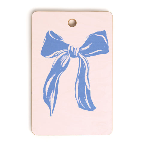 LouBruzzoni Light blue bow Cutting Board Rectangle