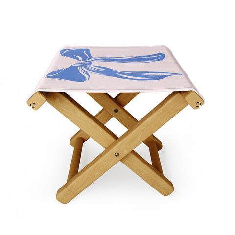 LouBruzzoni Light blue bow Folding Stool