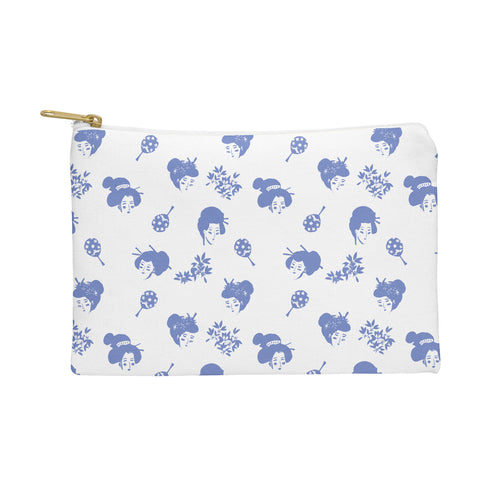 LouBruzzoni Light blue japanese pattern Pouch