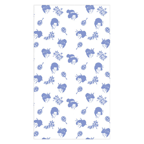 LouBruzzoni Light blue japanese pattern Tablecloth