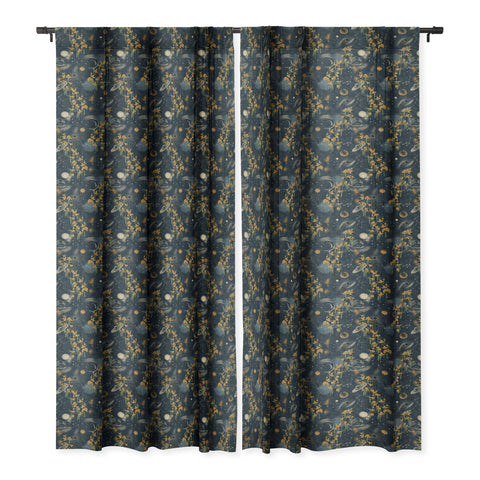 LouBruzzoni Midnight forest Blackout Window Curtain