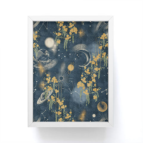 LouBruzzoni Midnight forest Framed Mini Art Print