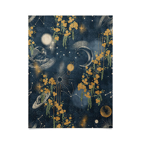 LouBruzzoni Midnight forest Poster