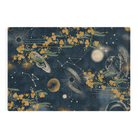 LouBruzzoni Midnight forest Outdoor Rug