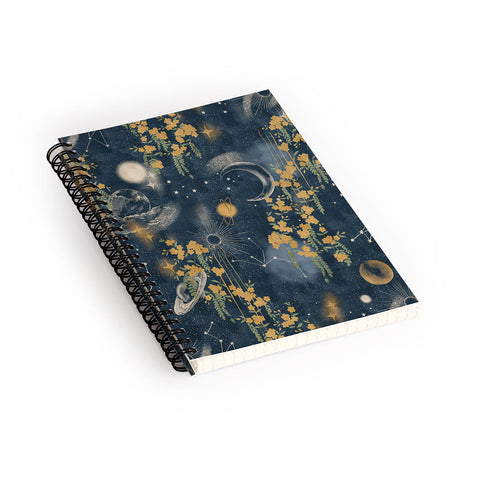 LouBruzzoni Midnight forest Spiral Notebook