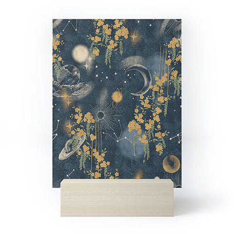 LouBruzzoni Midnight forest Mini Art Print