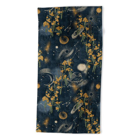 LouBruzzoni Midnight forest Beach Towel