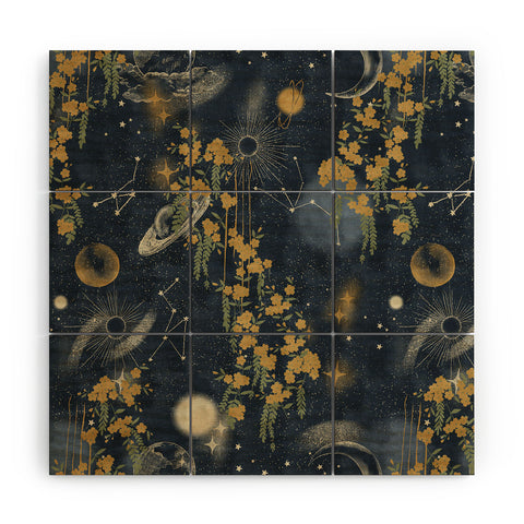 LouBruzzoni Midnight forest Wood Wall Mural