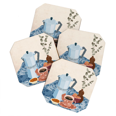 LouBruzzoni Morning coffee II Coaster Set