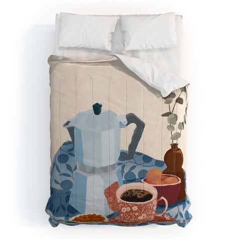 LouBruzzoni Morning coffee II Comforter